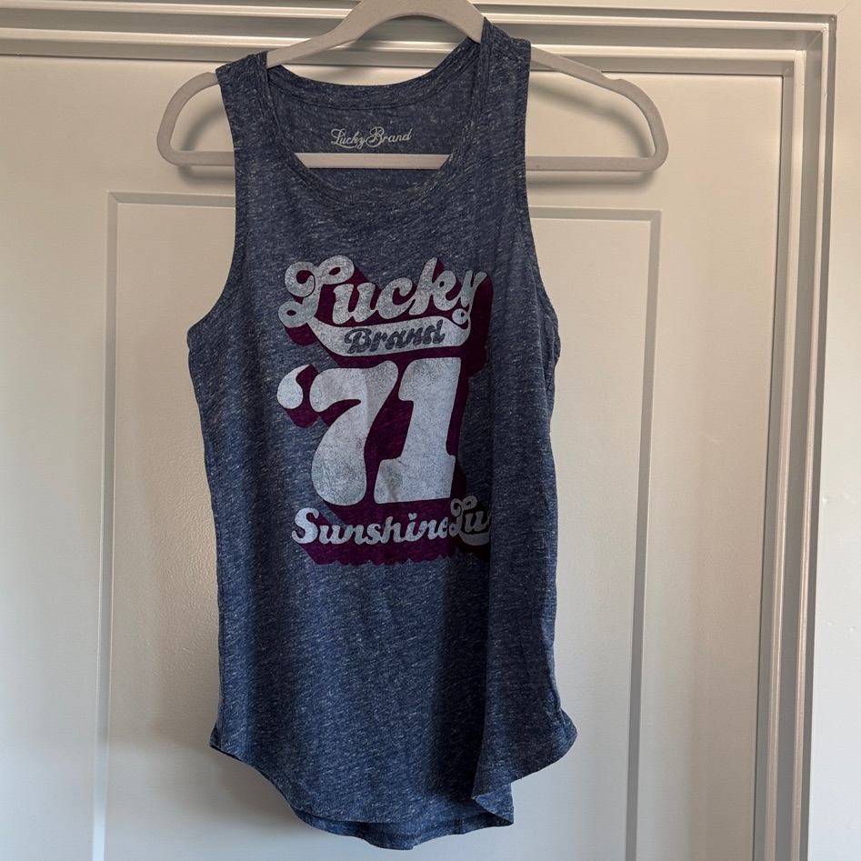 Lucky Brand &acirc;71 Sunshine Luv Tank Top  Nwot